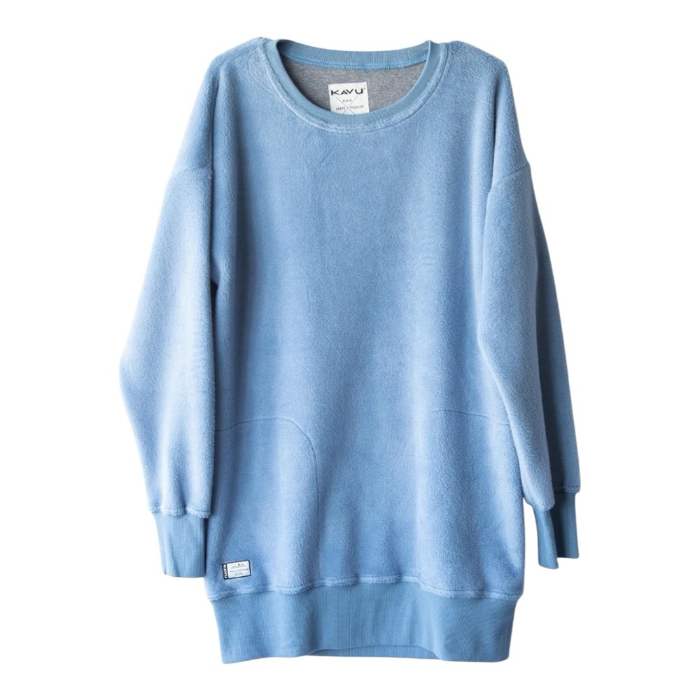 KAVU Riverton Mid Thigh Sweatshirt - Long Crew Neck Sweater L
